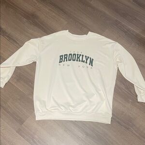 Brooklyn New York Cream Sweater
